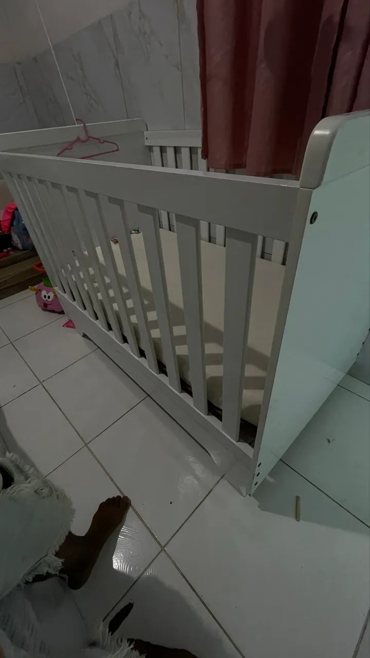 Berço Americano, Vira-cama. Com Colchão 