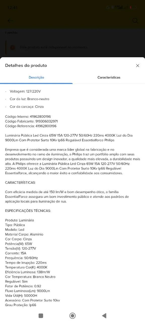Luminária Philips  - Foto 2