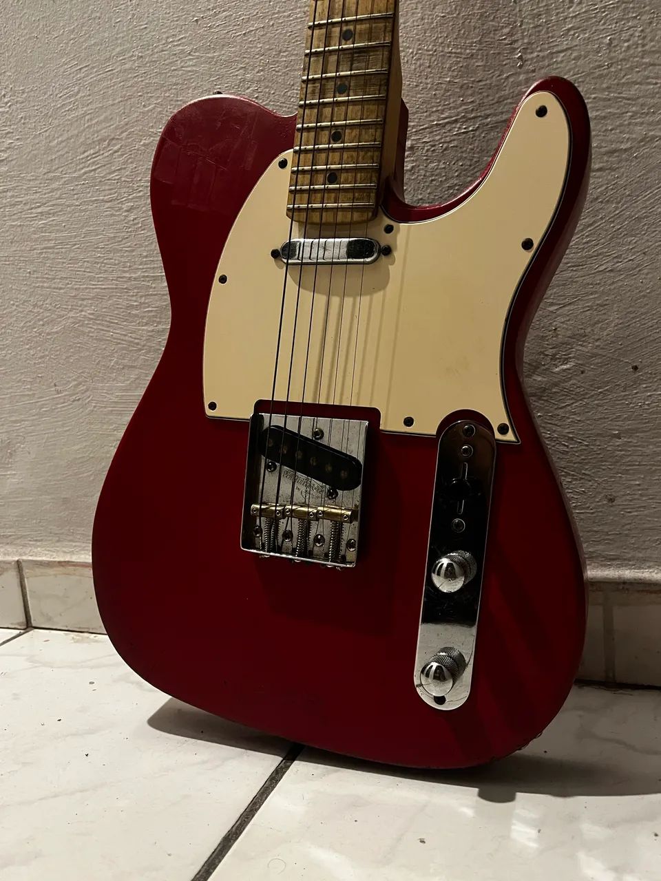 Guitarra Telecaster Vermelha  - Foto 4