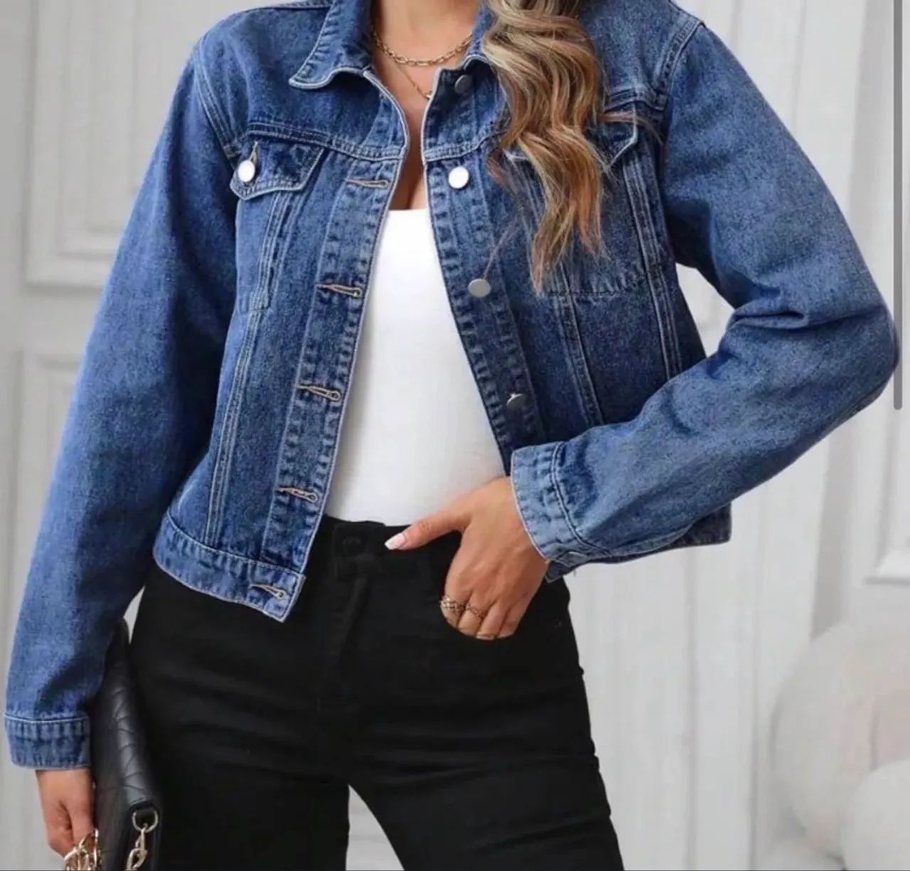 Jaqueta Jeans feminina  - Foto 2