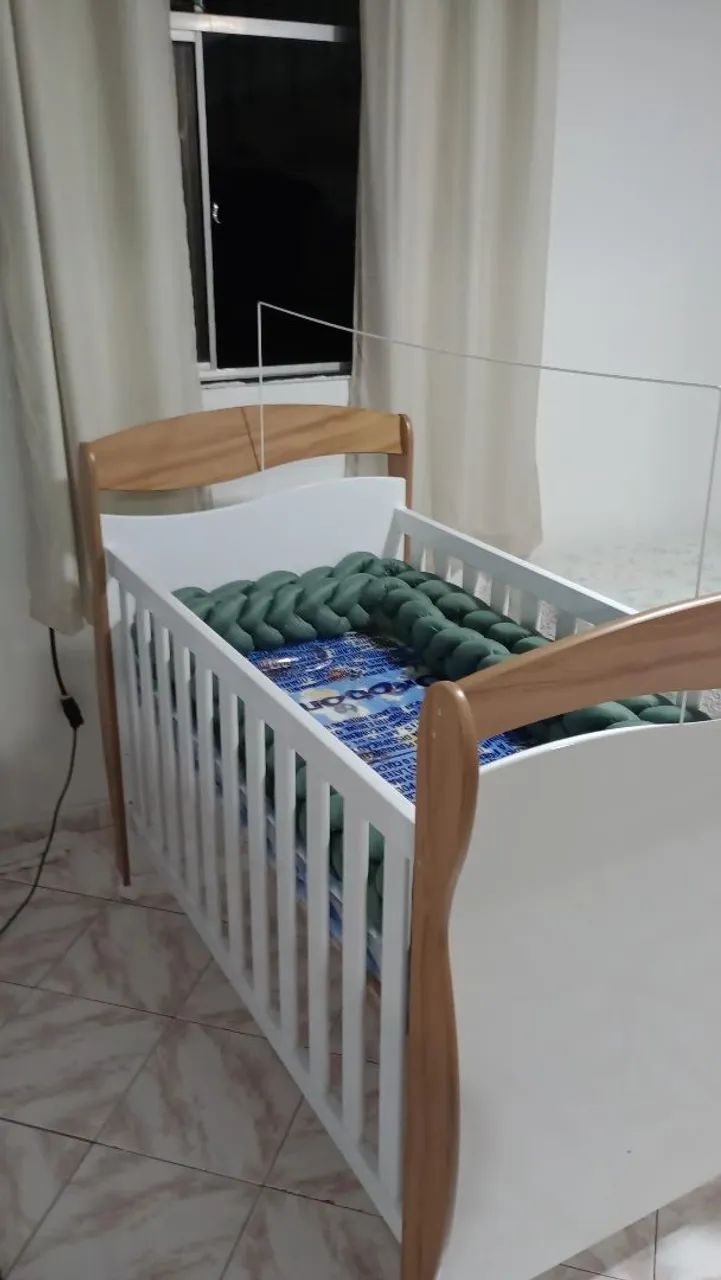 Ber ço/cama com colchão Ortobom - Foto 2