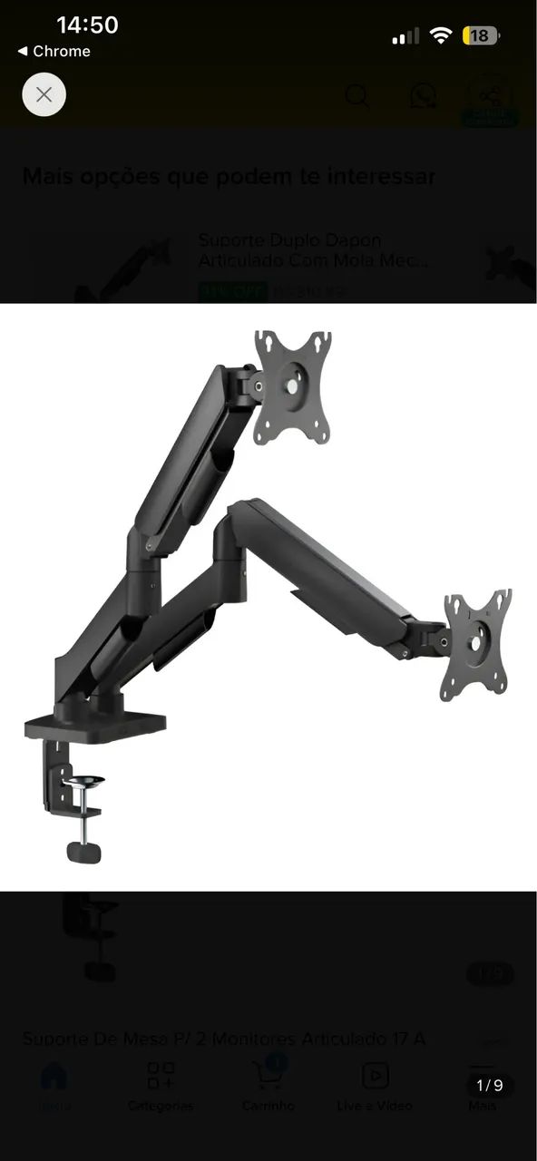 Suporte ELG 2 monitores 