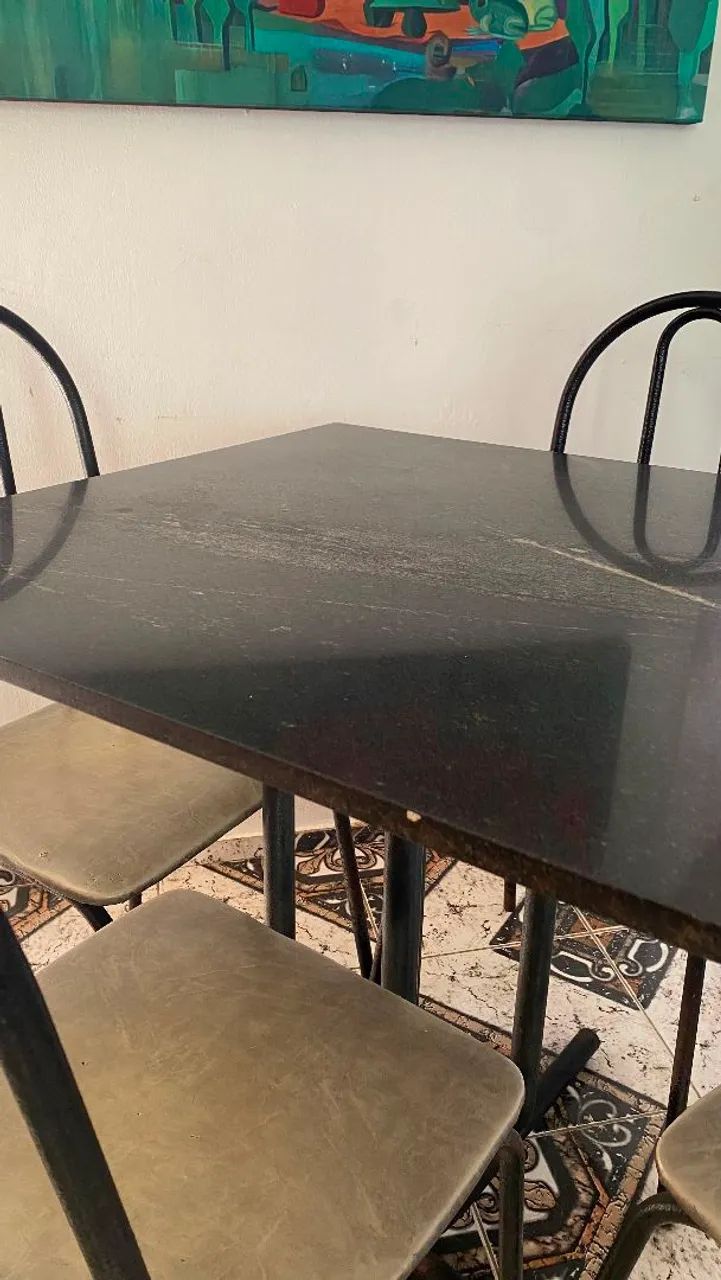 Mesa com tampo de granito - Foto 2