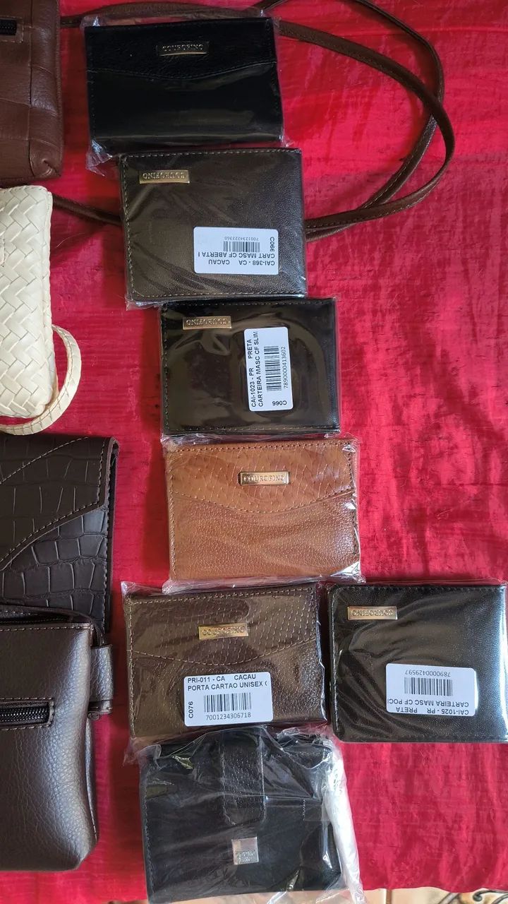 Bolsa e carteiras couro fino - Foto 4