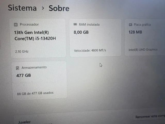 Notebook Lenovo IdeaPad Slim 3, I5, 8GB - Foto 3