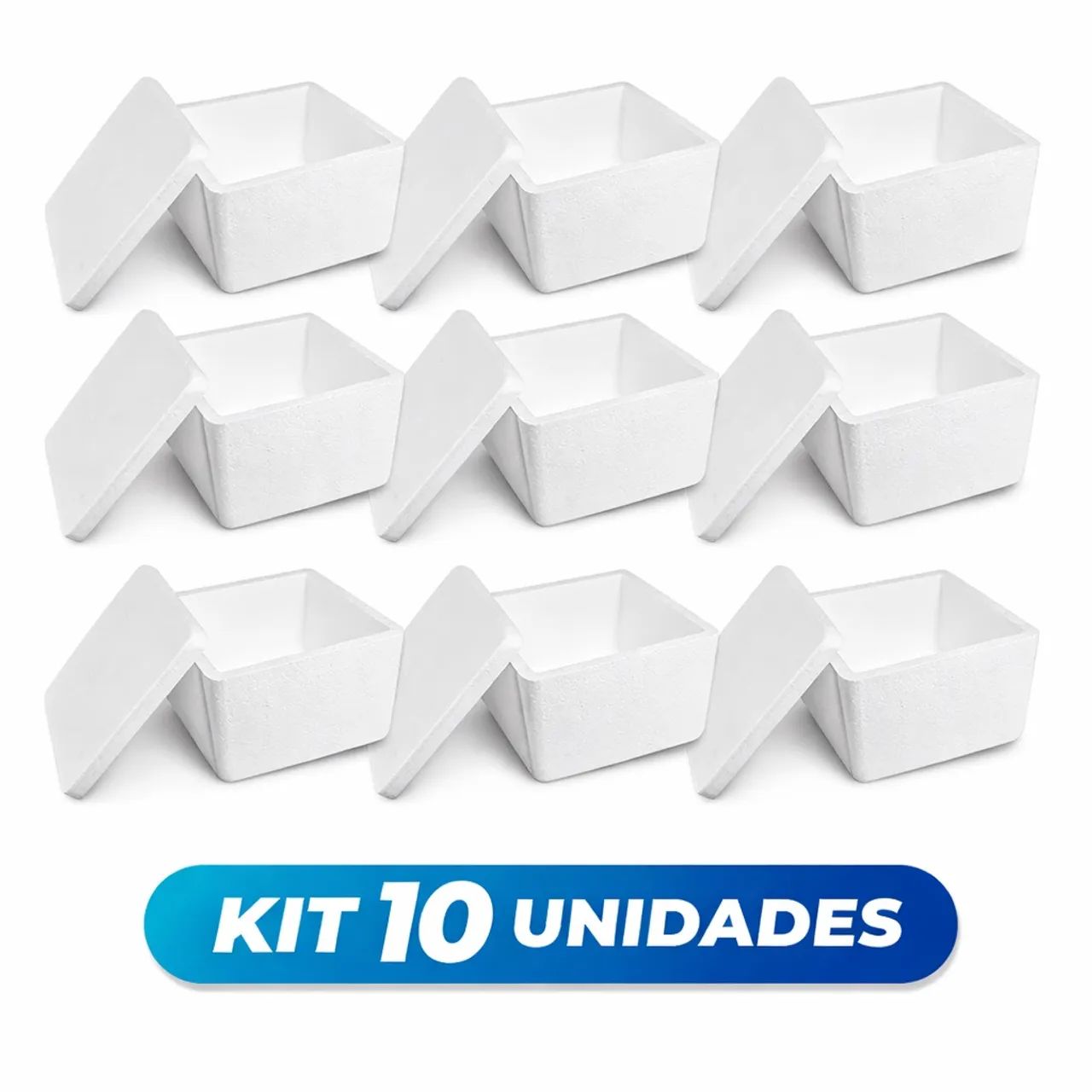 Kit com 10 Isopor 0,8 L Caixa térmica 800ml - Foto 4