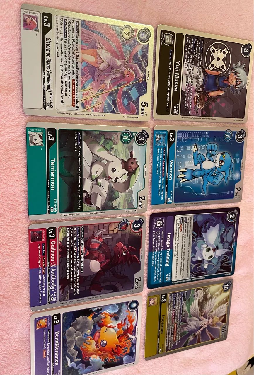 Digimon TCG set com 8 cartas  - Foto 2