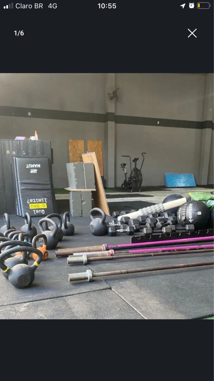 VENDO MATERIAL DE CROSSFIT E BARRAS OLÍMPICAS E RACK GRANDE