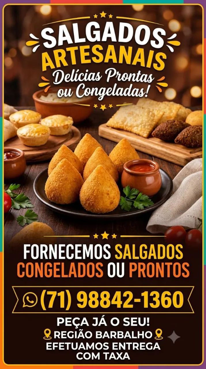 Fornecedor de salgados 