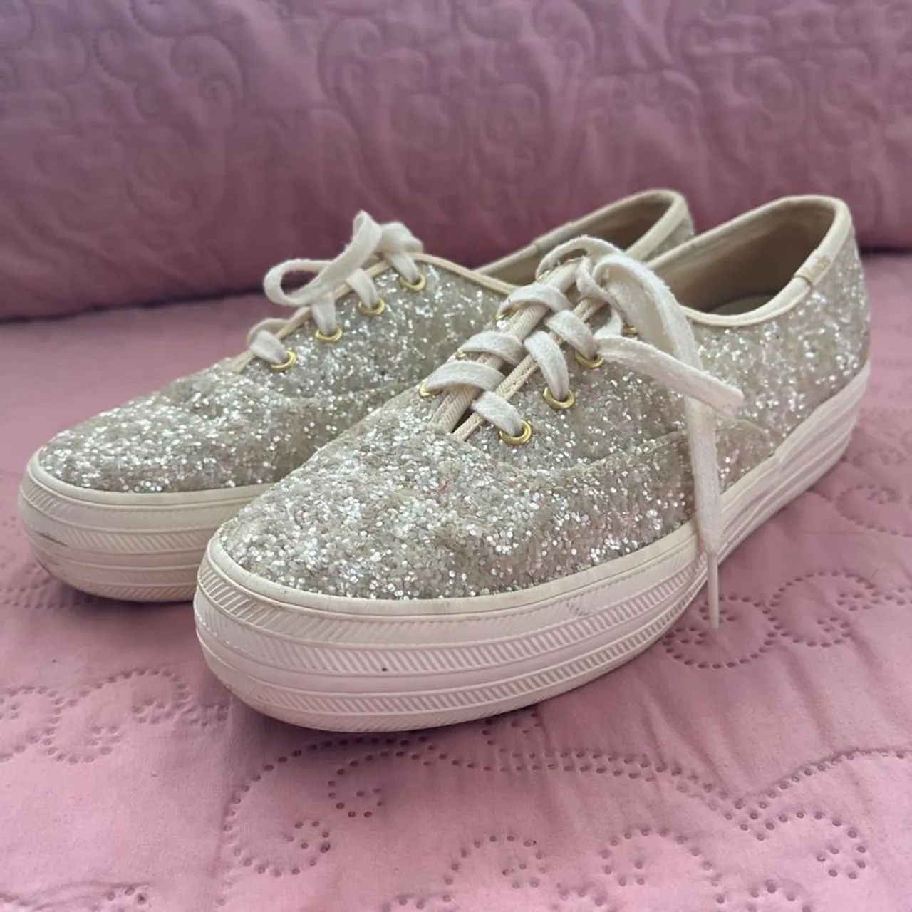 tênis keds x kate spade glitter - Foto 4