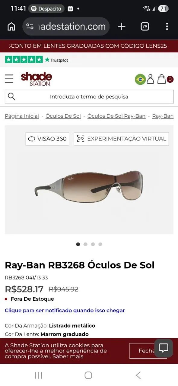 Óculos de sol rayban original vintage - Foto 2