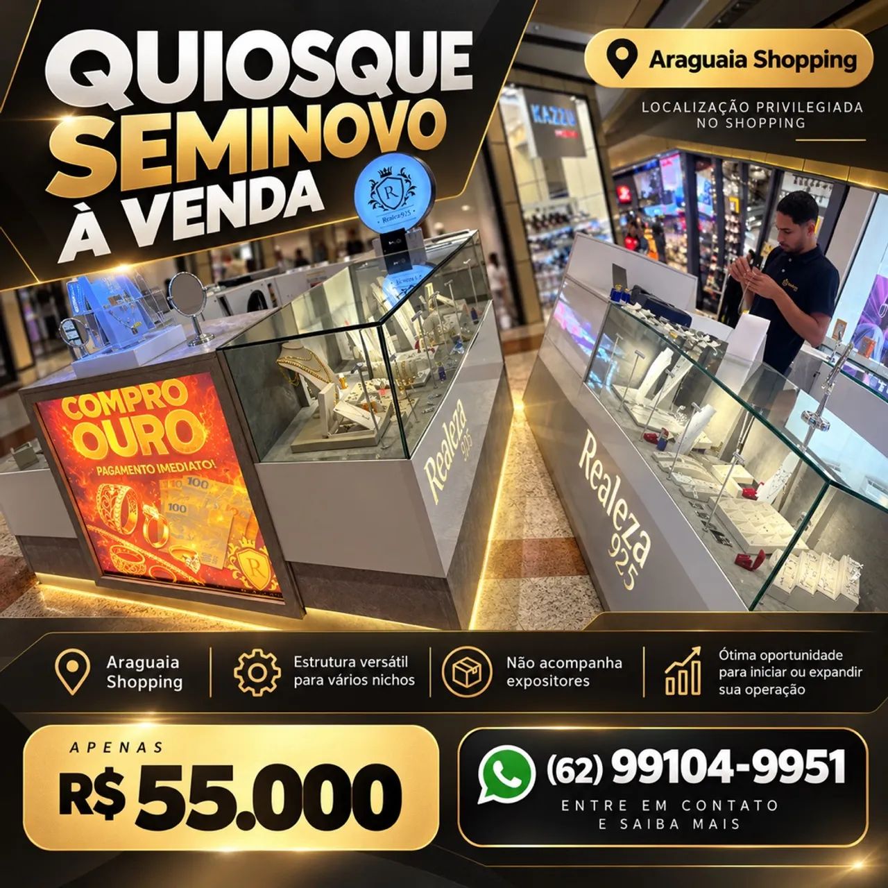 Loja Quiosque de Joias - Shoppping