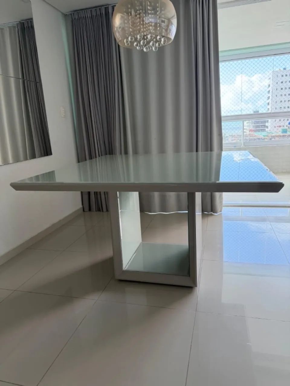 Mesa de jantar laqueada para 6 pessoas  - Foto 2