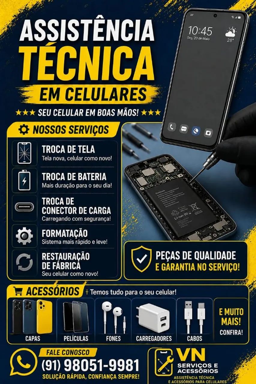 ASSISTENCIA TÉCNICA EM CELULARES!!!