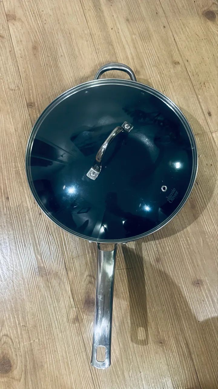 Panela Wok com tampa Jamie Oliver - Foto 4