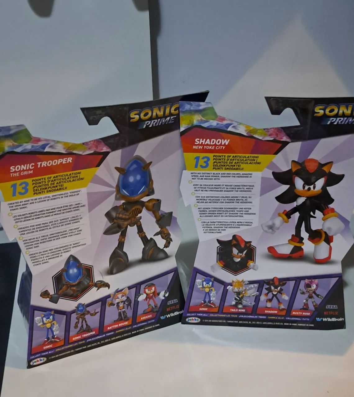 Figuras Sonic Prime - Shadow e Sonic Trooper - Foto 2