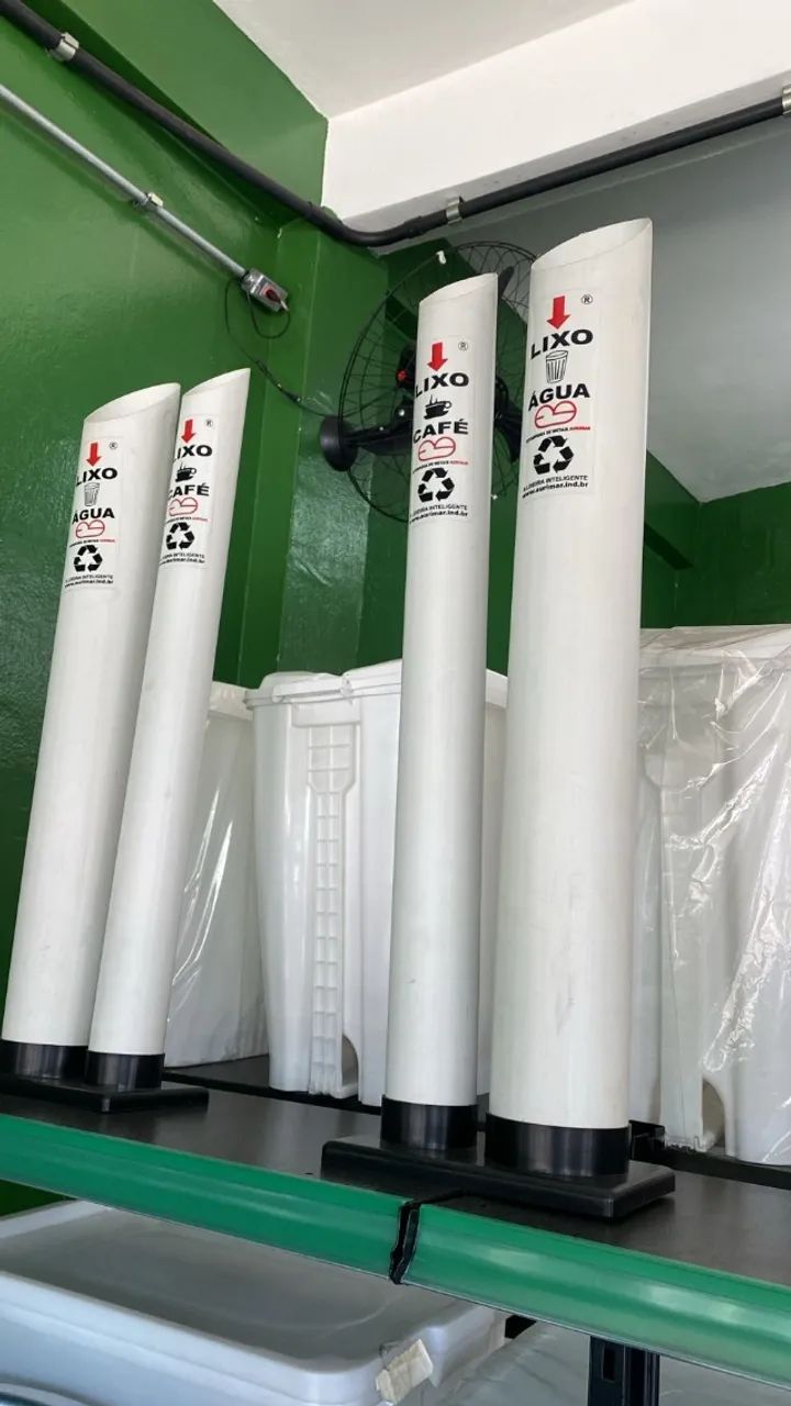  Lixeira Para Copo Descartável Água/Café Plástico 