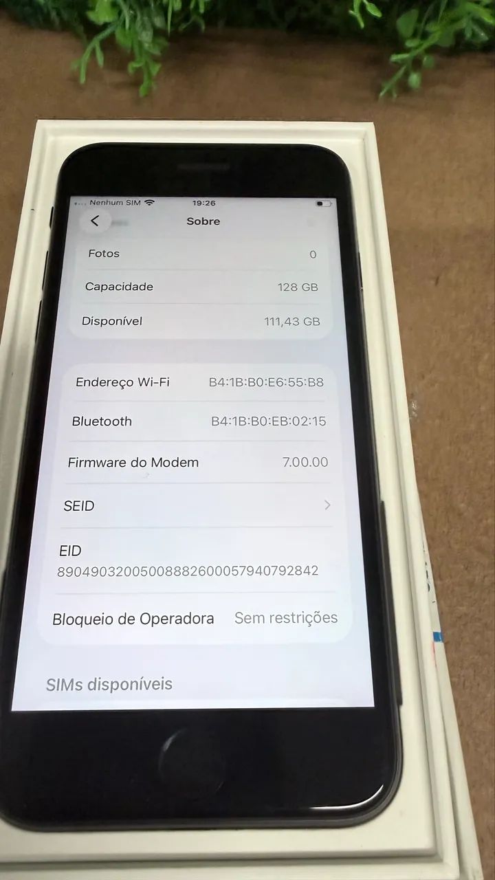 iPhone SE 128GB Nunca Usado Aparelho De Vitrine  - Foto 5