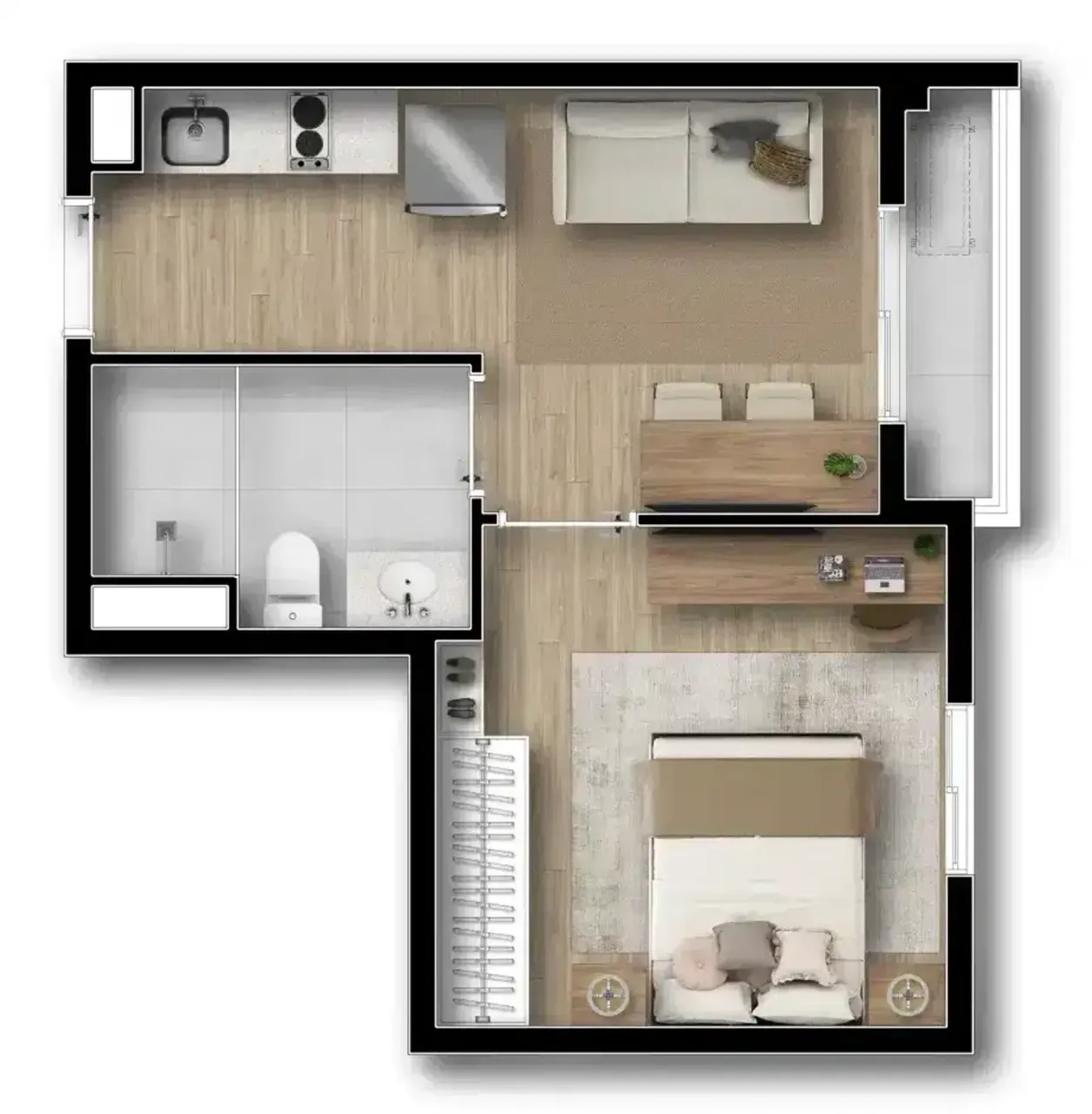 PLANTA 32m²