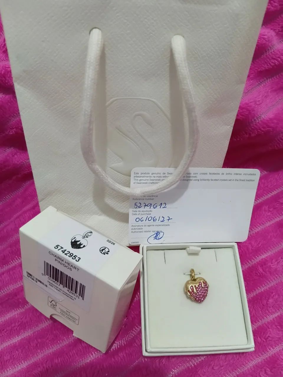 Pingente de coração da Marca swarovski  - Foto 2