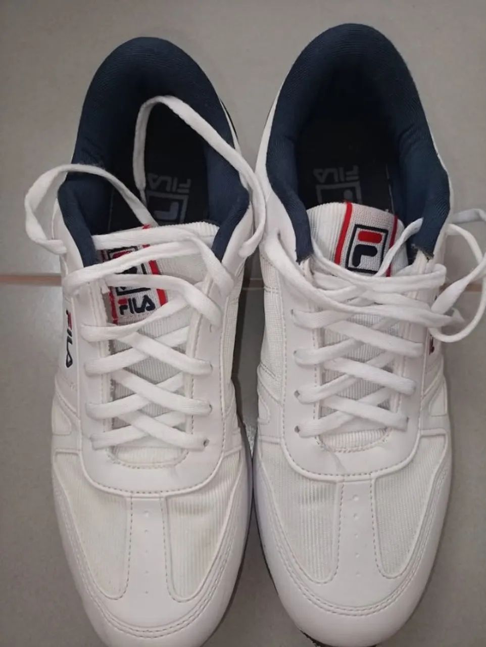 Tênis Fila Classic Runner Sl Masculino - Branco+Marinho tamanho 42