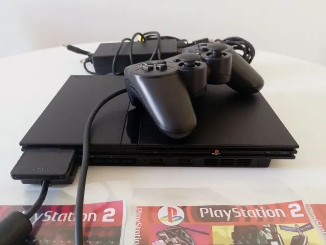 Ps2 Slim com Leitor Funcionando Perfeitamente + Jogos