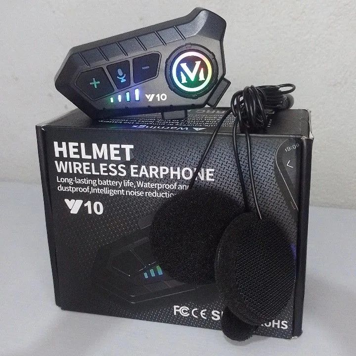 Intercomunicador Para Capacete Moto Bluetooth Atende Chamadas