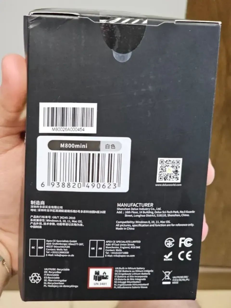Mouse Delux M800 Mini - (Branco) - Foto 4