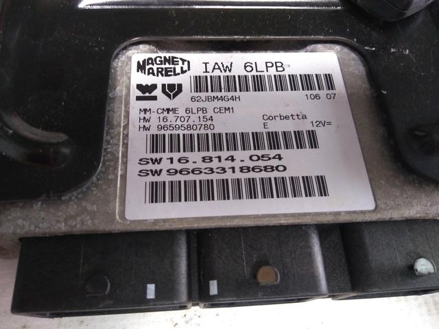 Kit injeção code módulo Peugeot 307 2.0 gasolina 2007 IAW 6LPB - Foto 2