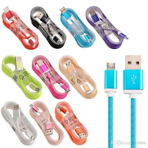Cabo de dados carregador Usb V8 Para Samsung Lg Motorola Universal Reforçadp nylon 1.5m