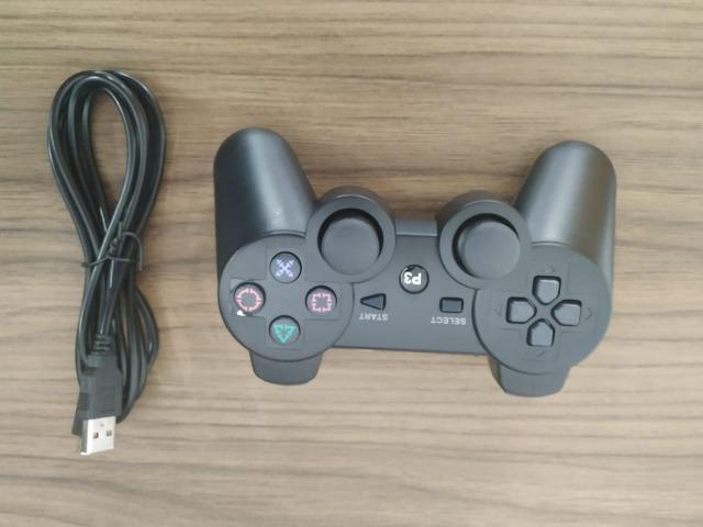 (NOVO) Controle Ps3 Doubleshock Sem Fio - Foto 4