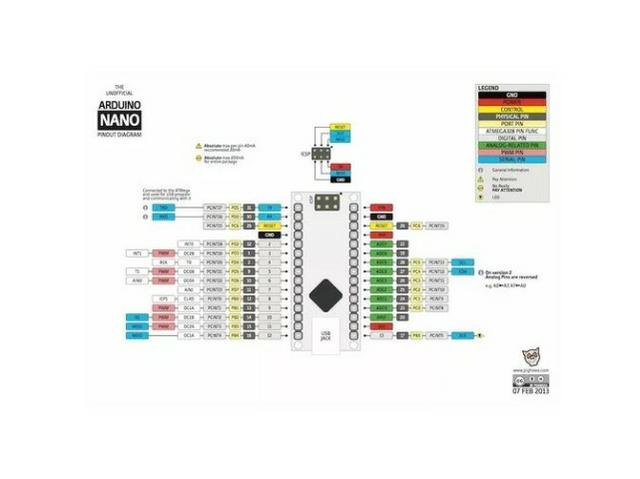 COD-A3 Arduino Nano Micro USB V3.0 Atmega 328P 5V 16M Robotica - - Foto 4
