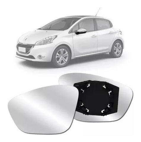 Lente c/ Base Retrovisor Peugeot 208 2012 2014 2015 Esquerdo