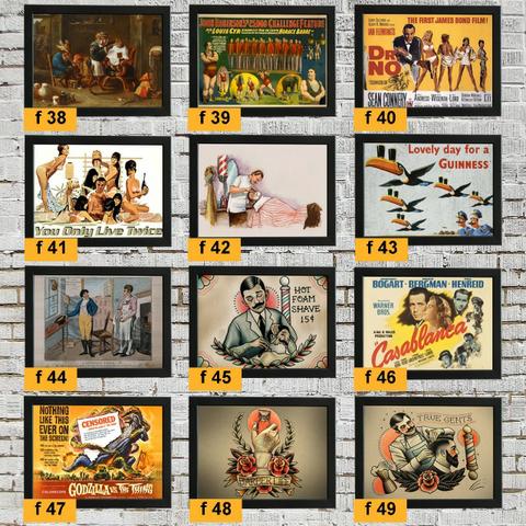 Decorativos Quadros Tema Barbearia - Kit Com 5 Quadros - Foto 5