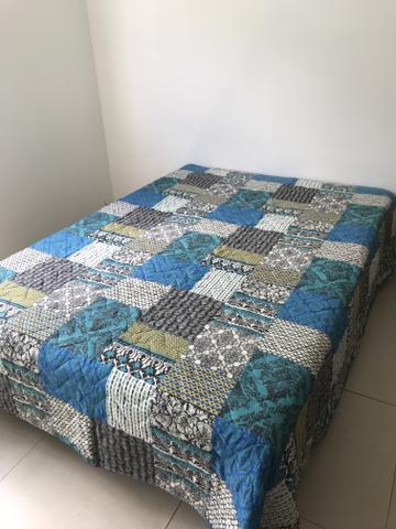 Cobre leito Casal Padrão 5 pc - microfibra - Foto 5