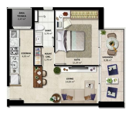 Lançamento - Duetto Barra - Apartamentos de 1 e 2 quartos Vista Mar na Barra - Foto 3