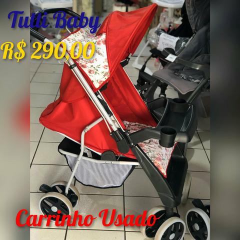 Carrinho De Bebe Feminino Vermelho Encantador