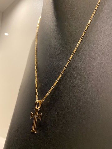 Conjunto em ouro 18k  10,2 gramas - Foto 4