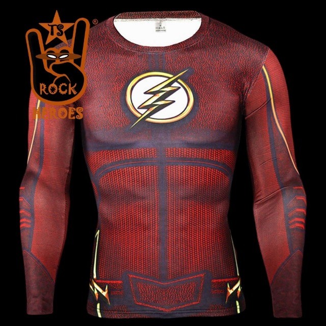 Camisa de Compressão Flash Manga Longa Rashguard Elastano