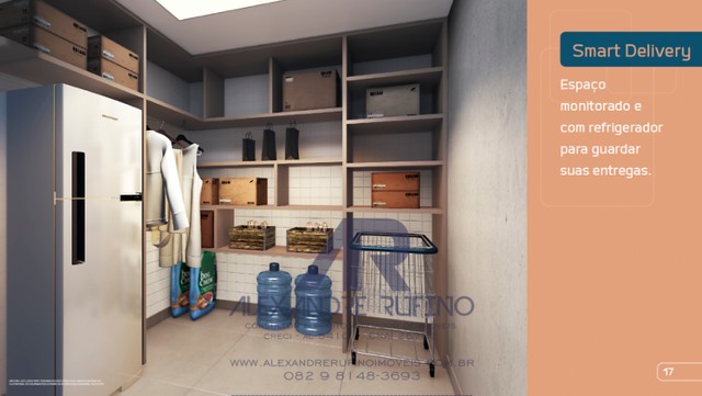 Smart 445, Evolução da Ponta Verde Smart445 2\4 Suíte Varanda Gourmet 53m² Próximo da Orla - Foto 4