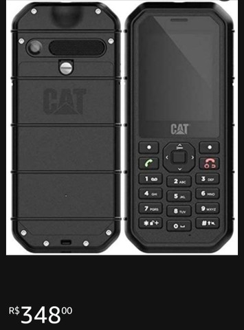 Caterpillar Celular B26 8MB, 8MB de RAM, Dual Chip, À prova de água e poeira, preto