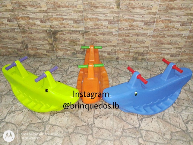 Brinquedos infantis 01 escorregador+ 01 gangorra novos para venda. Valores na descrição... - Foto 3