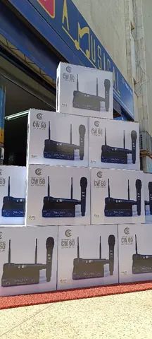 Microfone Digital duplo UHF