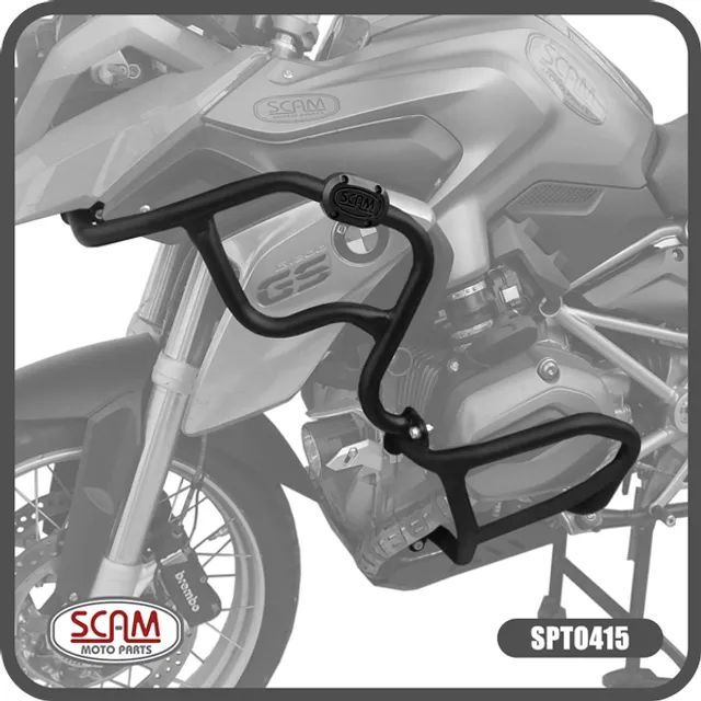 Protetor Motor Carenagem Bmw R1200Gs 13/19 Preto Scam (Entrega Grátis)