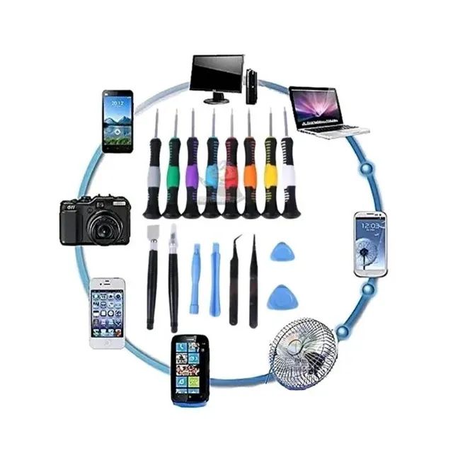 Kit de ferramentas manutenção de notebook e celular com pinça - Foto 4