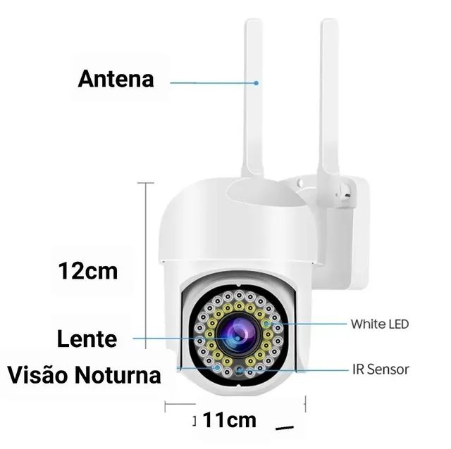 Câmera Dome IP controlada pelo celular à prova dágua  - Foto 2