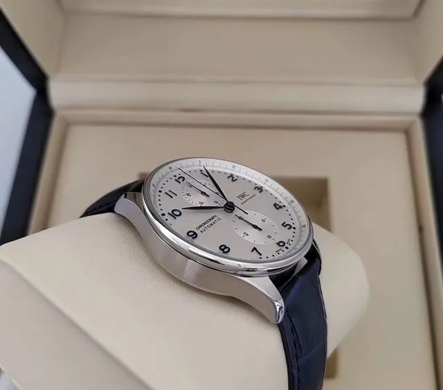 Relógio IWC Portuguese 41mm Azul Premium - Foto 2