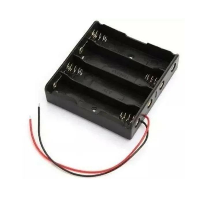 Kit Clip Bateria 9v Plug P4 Arduino + Suporte P/ 4 Pilhas Aa - Foto 3