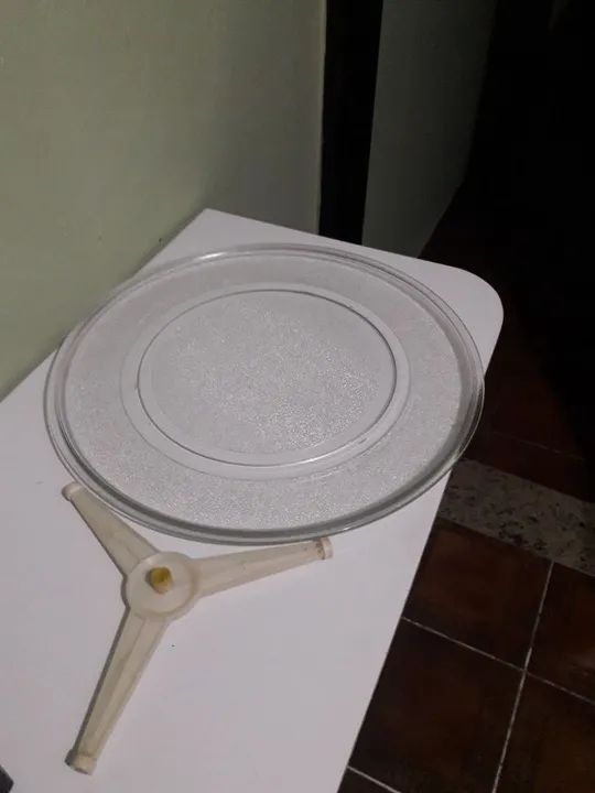 Prato micro-ondas 40 cm + suporte - Foto 2