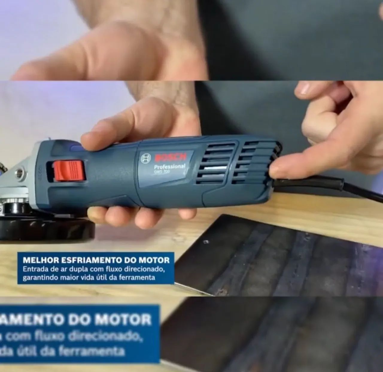 Esmerilhadeira Bosch GWS 700 - profissional - Foto 4